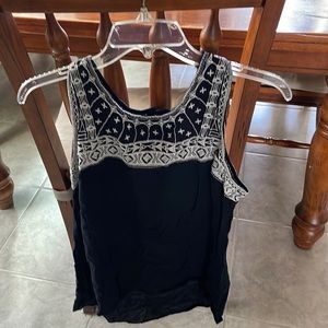 Embroidered tank